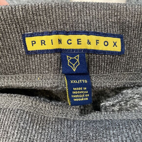 Prince & Fox Men's XXL Soft Gray Black White Speck Knit Jogger Sweatpants Comfy - Picture 5 of 9